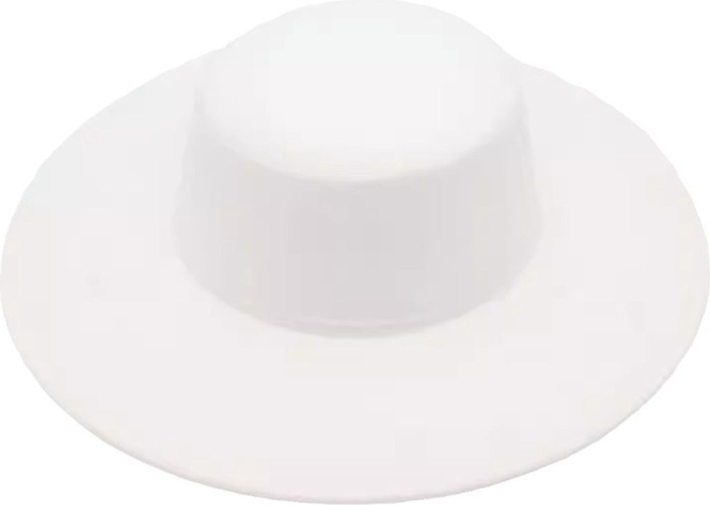 Retro-Damenhut großer Fedora-Hut mit breiter Krempe reine Produktbild 