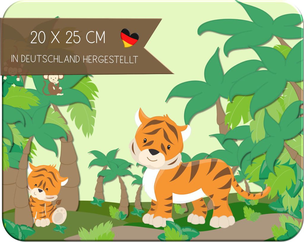 Kinder Frühstücksbrettchen Safari-Löwe , Brettchen Kunststoff, 20x25 cm