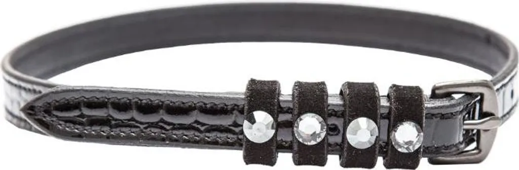 Lanière en cuir pour éperons avec Strass et boucle en métal IRHPardouz