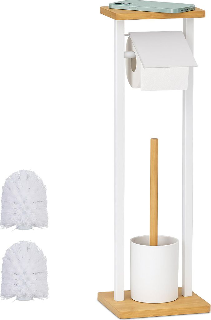 Ensemble de toilettes Relaxdays, tablette, modèle sur pied, Image du produit 