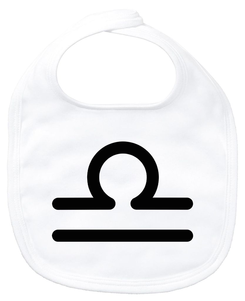 Huuraa Baby Lätzchen Waage Sternzeichen Zeichen White Klettverschluss Baumwolle Latz Geschenkidee