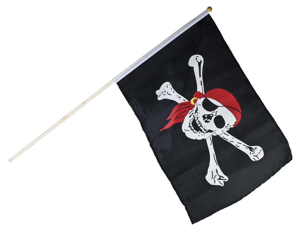 BestSaller 1525 Piraten Fahne / Flagge 46x30cm mit Produktbild 