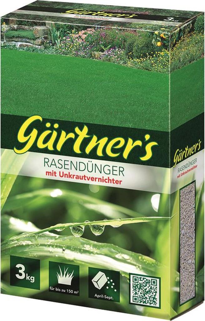 Gärtner`s Rasendünger +Unkrautvern. 3 kg Gärtners Produktbild 