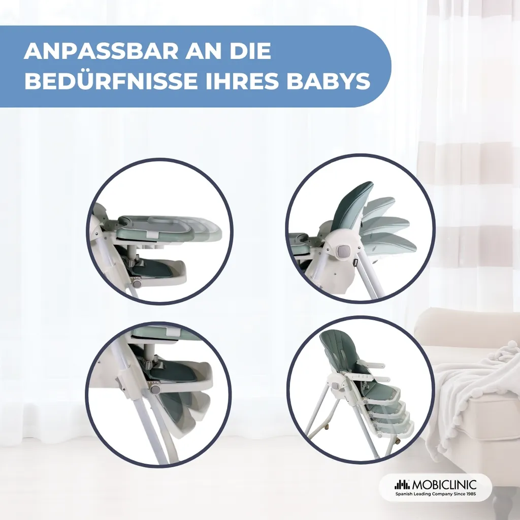 Chaise Haute Simba Mobiclinic : Solution Pliable et Évolutive Bébé