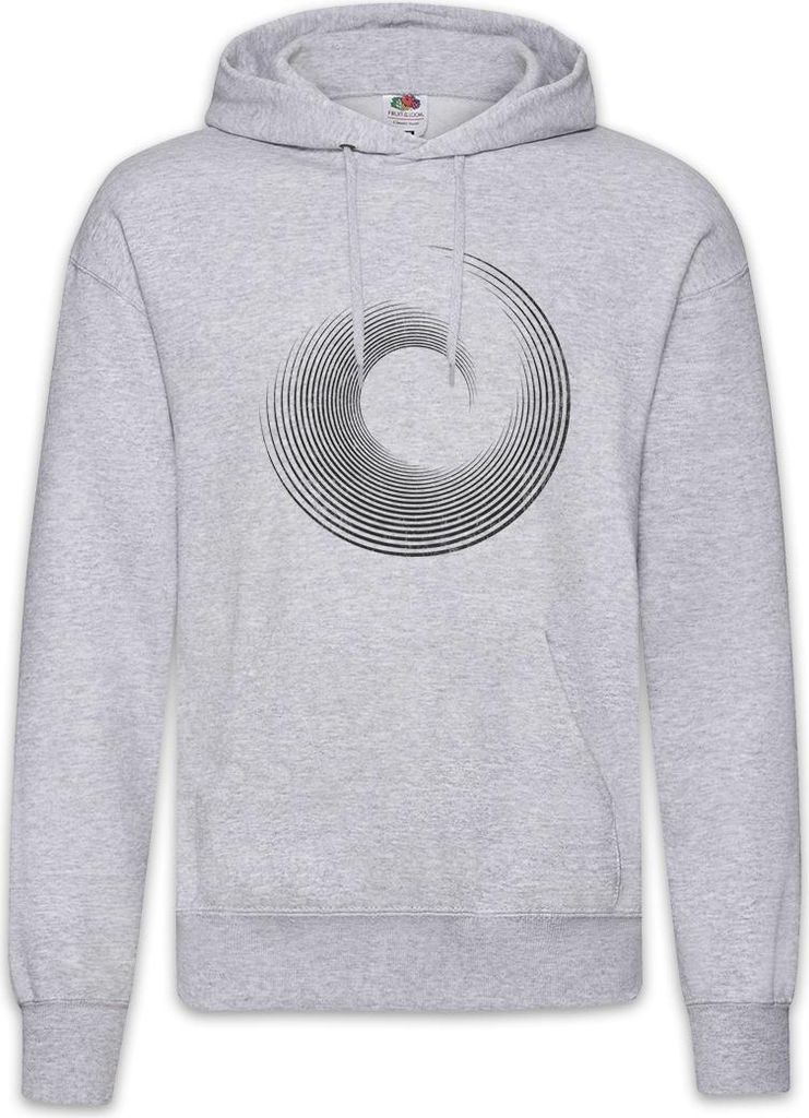Urban Backwoods Hypno Circle II, Herren Hoodie, Farbe: Hellgrau, Größe: L