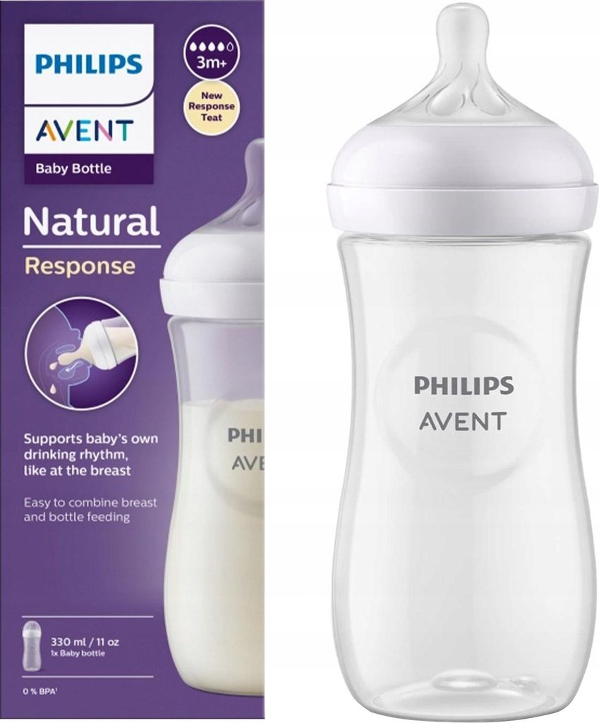 Philips AVENT Natural Response SCY906/01 Babyflasche 330ml, Produktbild 