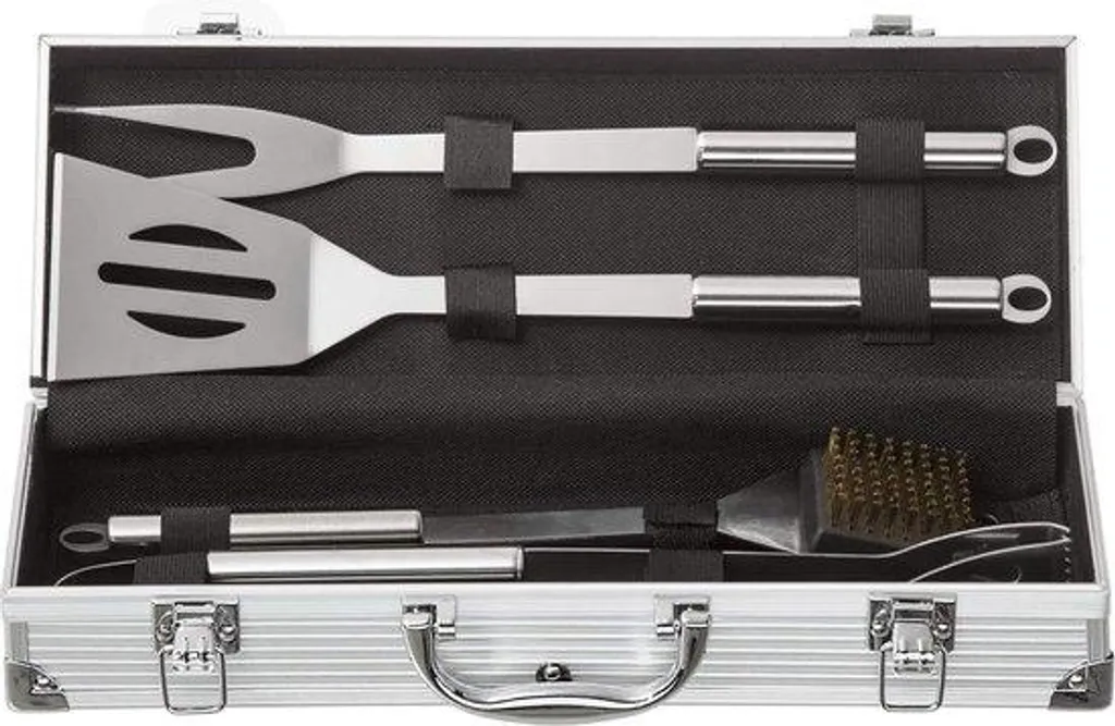 Kit barbecue en acier inoxydable avec thermomètre à viande de précision