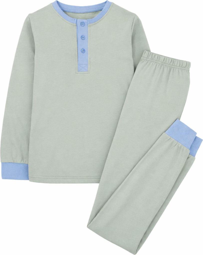 L&D Jungen Pyjama Set lange Schlafhose + langarm Oberteil Produktbild 