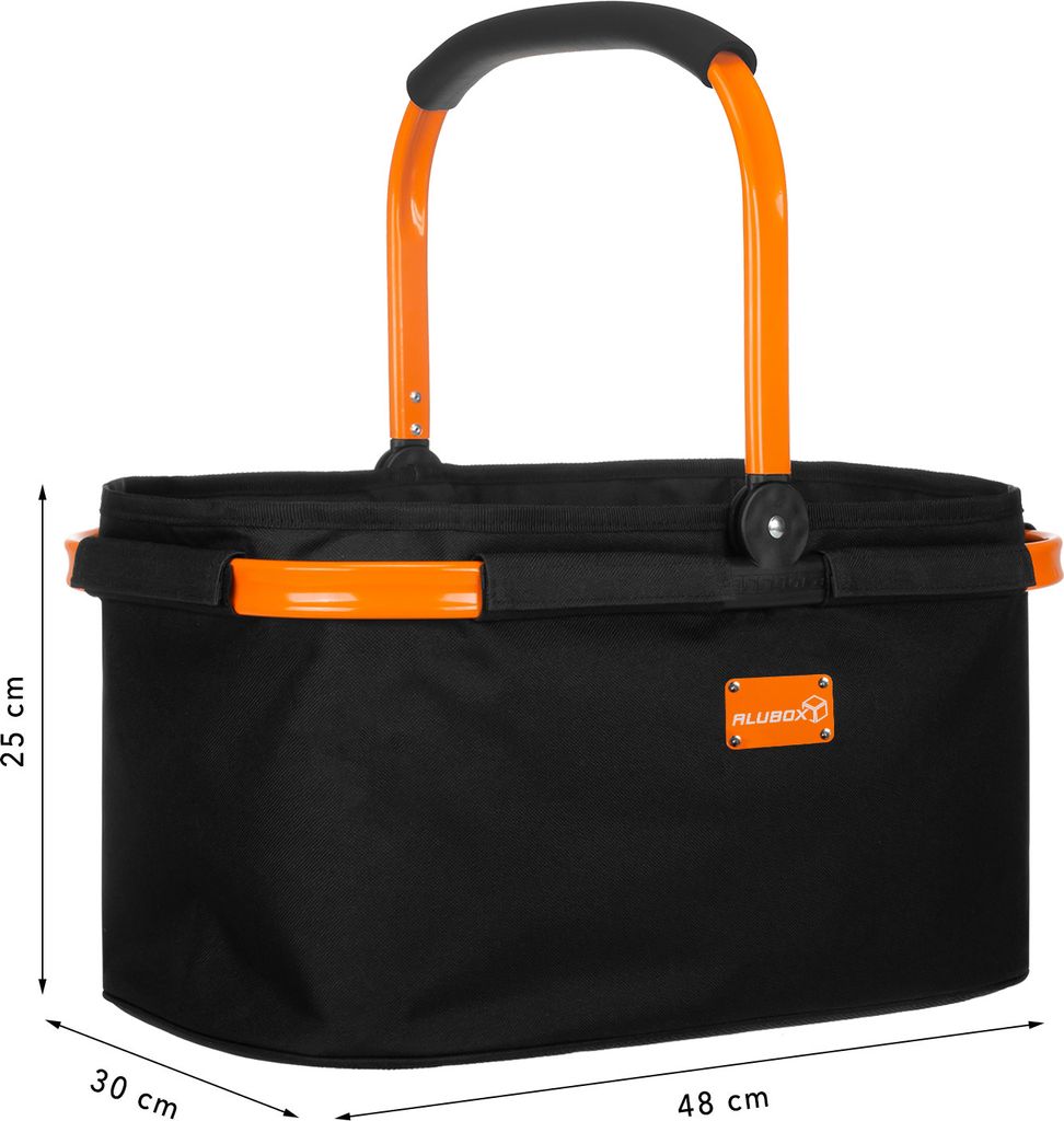 ALUBOX Einkaufskorb schwarz Produktbild 6