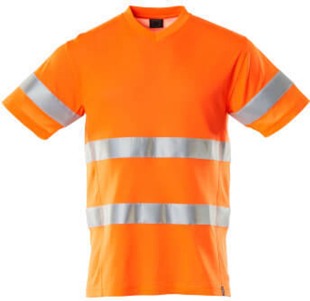 Mascot T-Shirt, V-Ausschnitt, moderne Passform T-shirt Gr. 4XL, hi-vis orange