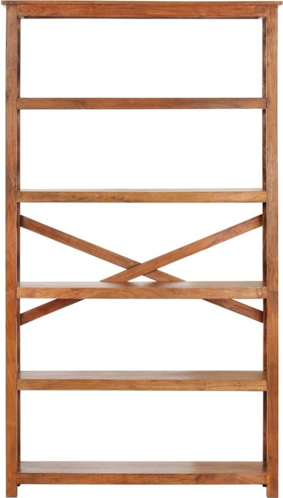 vidaXL Bücherregal 100x30x180 cm Massivholz mit Honigfarbenem Finish