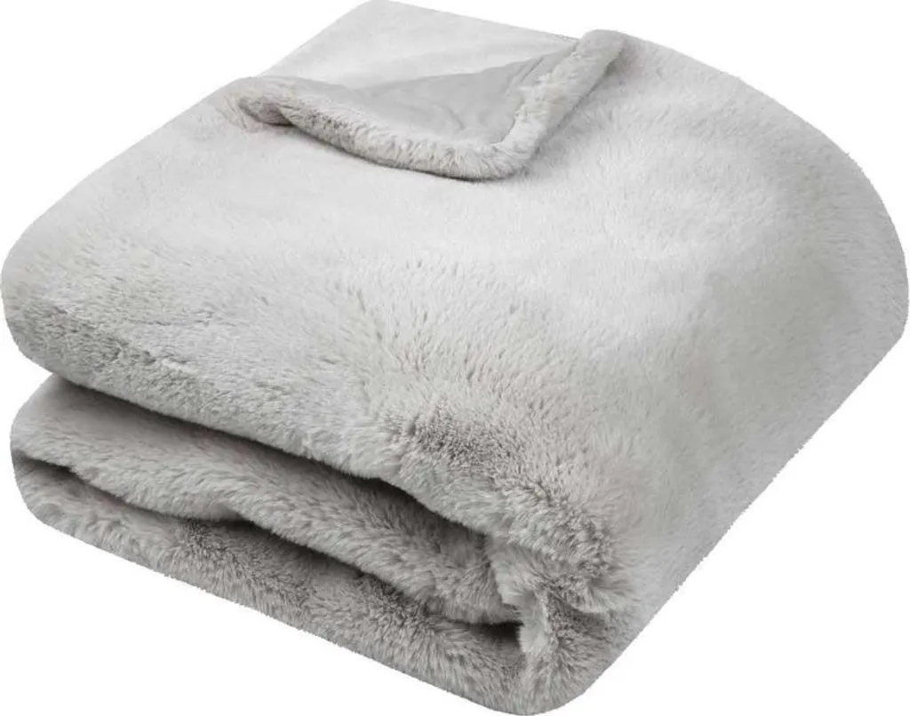 Couverture Plaid Bostan Naturel 130x160cm en Coton Tissé Haut de Gamme