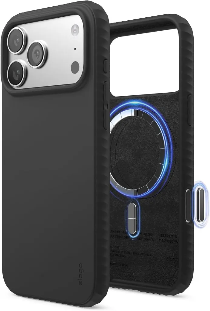 Protection iPhone 17 Pro Max MagSafe Elago Ridge Silicone Antichoc