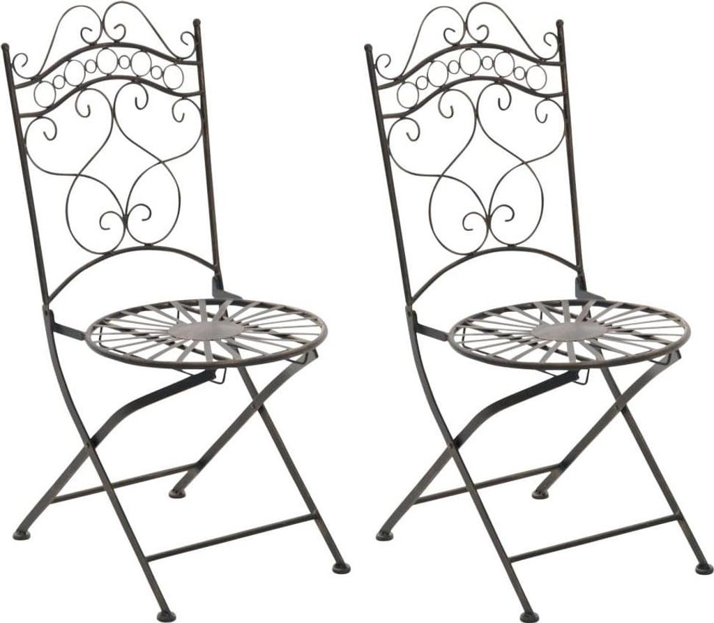 2er-Set nostalgische Klappstühle - Retro-Stil - äußerst stabile Ausführung