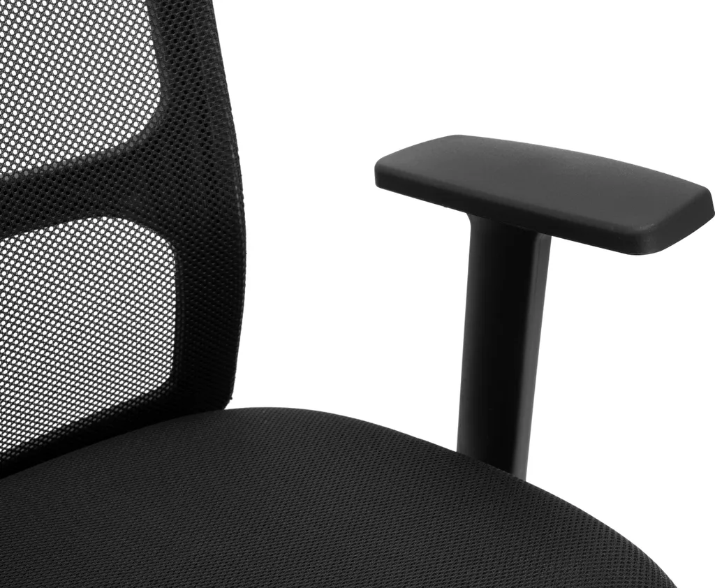 Siège de bureau LINOS noir idéal télétravail - Fauteuil informatique - 12