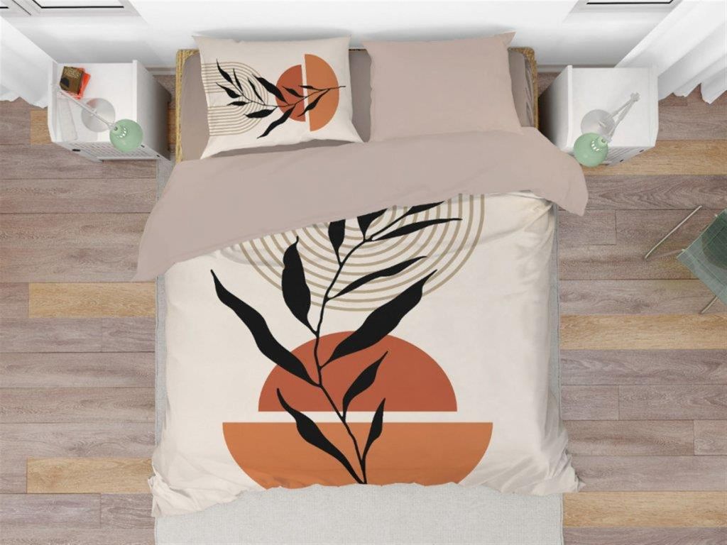 Brotex Modern 3D-Bettwäsche 140 × 200, 70 × 90, Sunrise