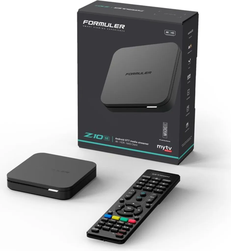 Streamer Multimédia 4K Formuler Z10 SE 2GB RAM Android 10 Fluide