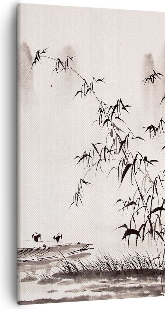 Bild auf Leinwand - Leinwandbild - Bambus schwarz China - Produktbild 