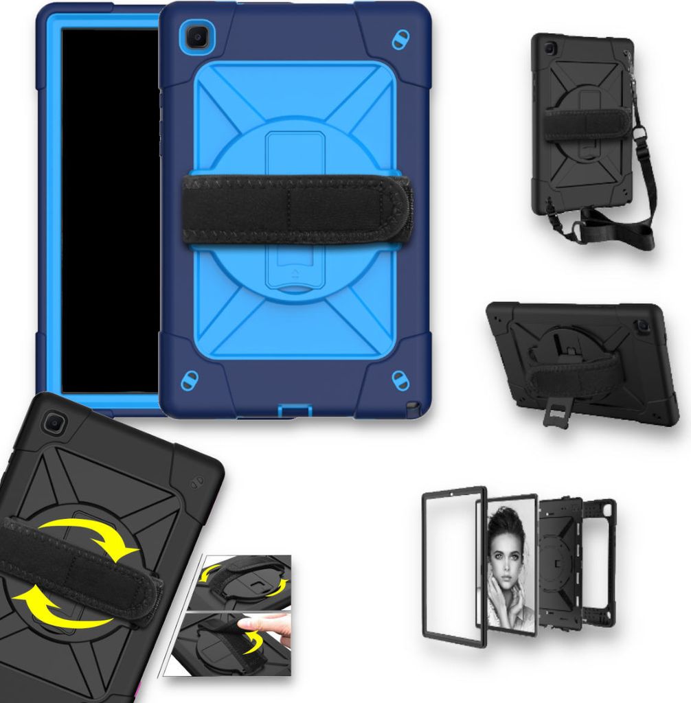 Für Samsung Galaxy Tab A7 10.4 2020 360 Grad Blau Outdoor Produktbild 