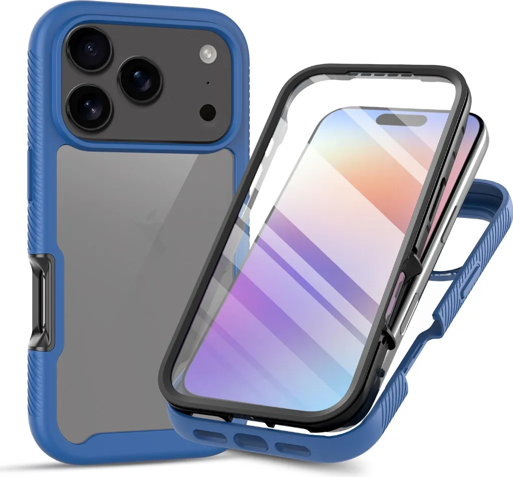 Custodia iPhone 17 Pro Rugged Blu Reale: 360° per Sport e Outdoor