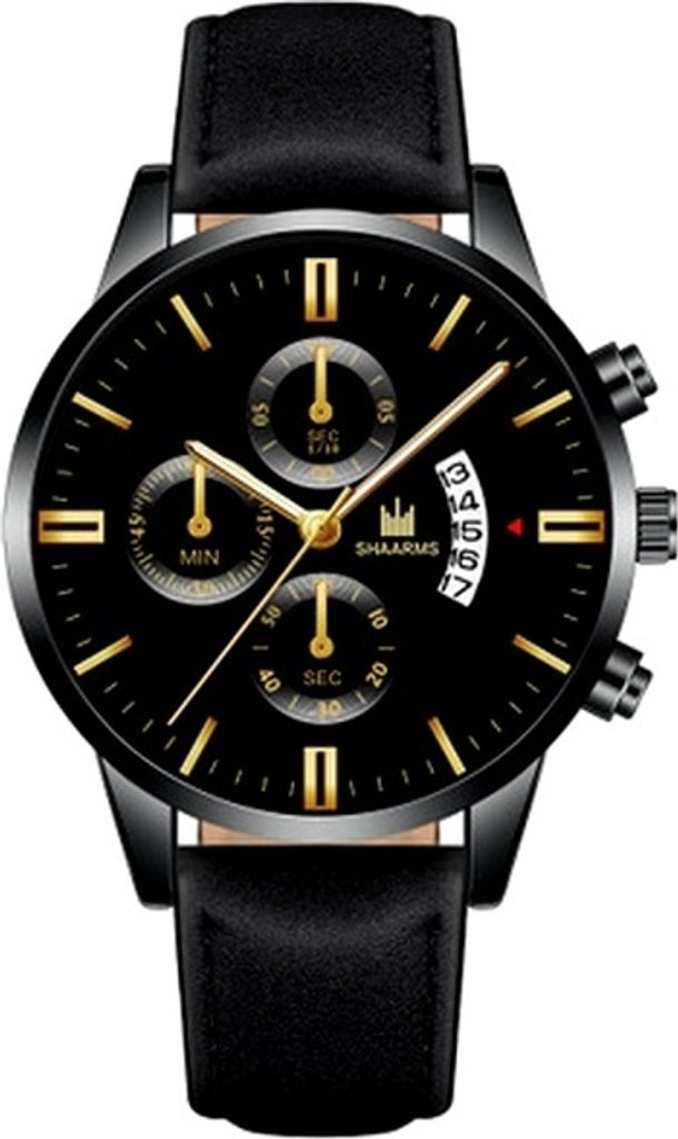 RA-11600 Uhr – Stilvolle Herrenuhr Schwarz/Golden 2 KP11600 Produktbild 