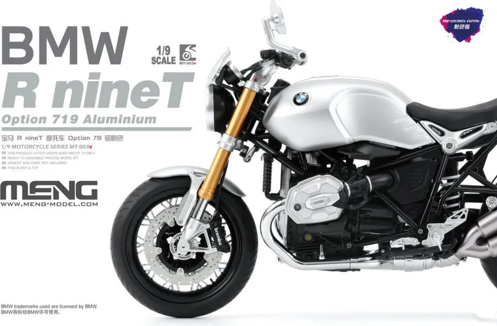 BMW R nineT Option 719 Aluminium 1:9 : Cadeau Idéal pour Motards