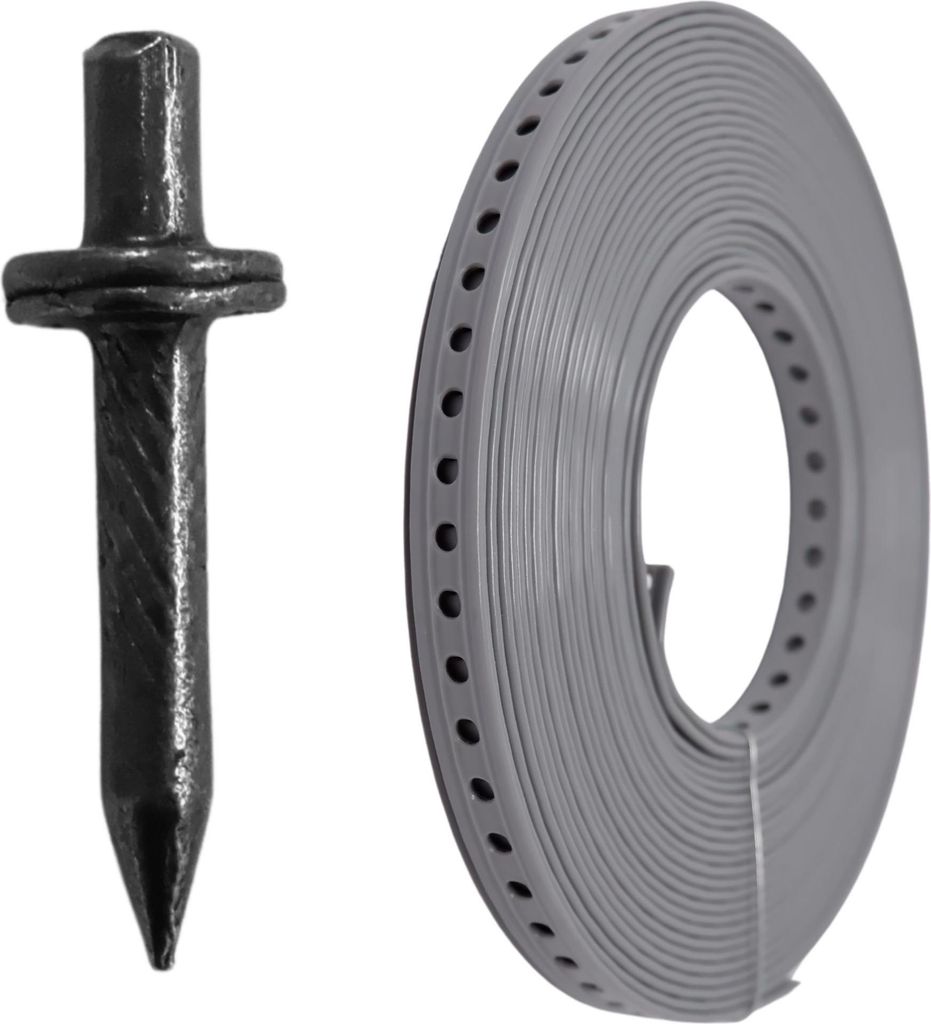 Lancelot Montagelochband kunststoffumm. 19mm x 10m + Fixpin 4,0x22mm, 200St.