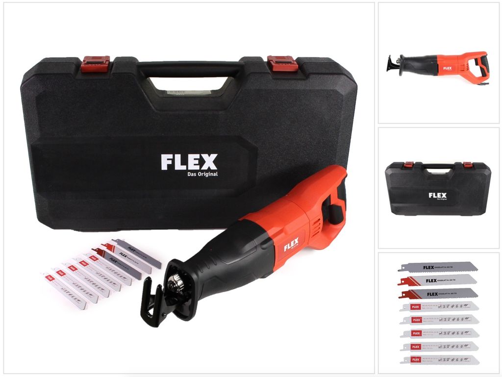 Flex RS 11-28 Säbelsäge 1100W im Koffer + 8x Sägeblätter ( Produktbild 