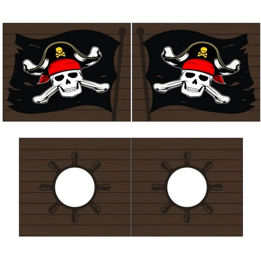 Rideau de lit pirate Caribian pour lit mezzanine Pino Vipack