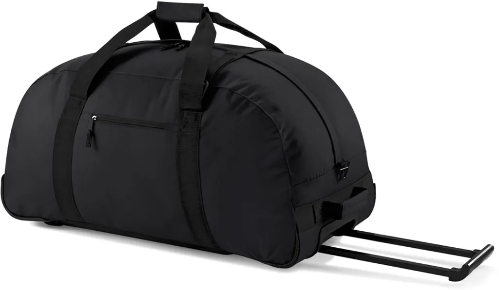 Sac Trolley BagBase BG23 Noir 75cm : Fini les Valises Lourdes, Roulez Facile !