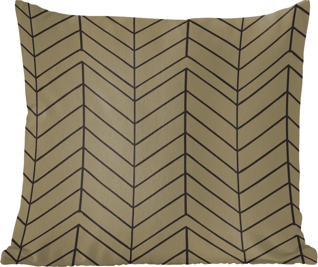 MuchoWow Zierkissen Sofakissen Wohnzimmer Dekokissen 50x50 cm Muster - Luxus - Schwarz - Grün - Komfort - Sofakissen