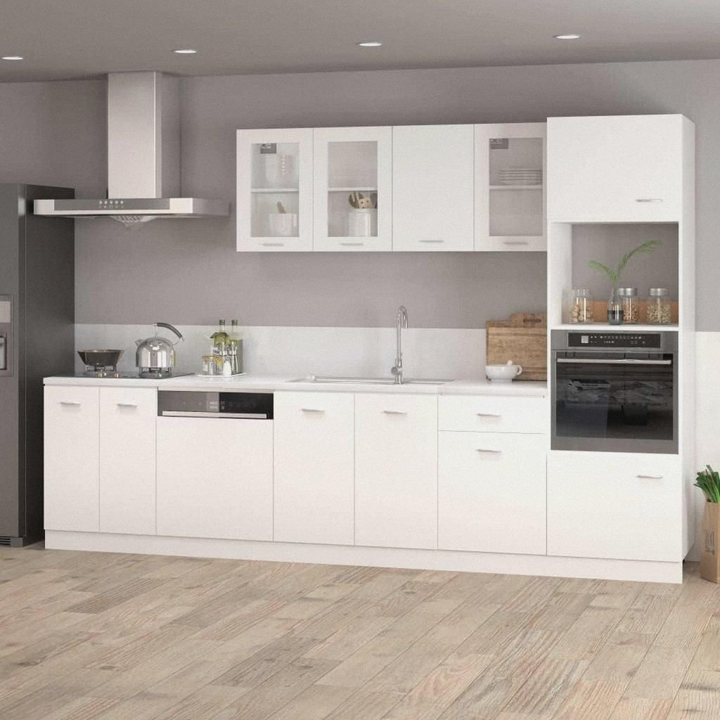 Hängeglasschrank Lyon Weiß 40x31x60 cm Holzwerkstoff Hängeschrank für Badezimmer Küche Wäscheraum