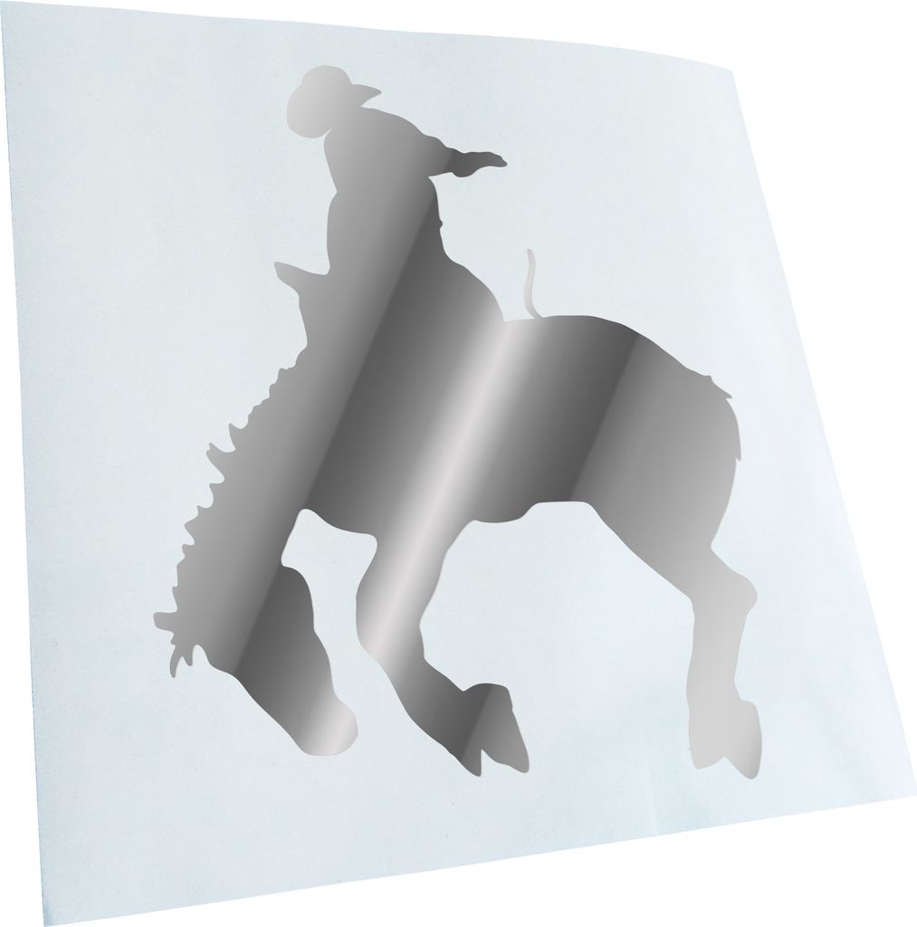 hauptsachebeklebt Kiwistar - Autoaufkleber - Cowboy mit Pferd Rodeo 2 Heckscheibe - Aufkleber für Auto Kfz Fahrrad, LKW, Truck Mofa