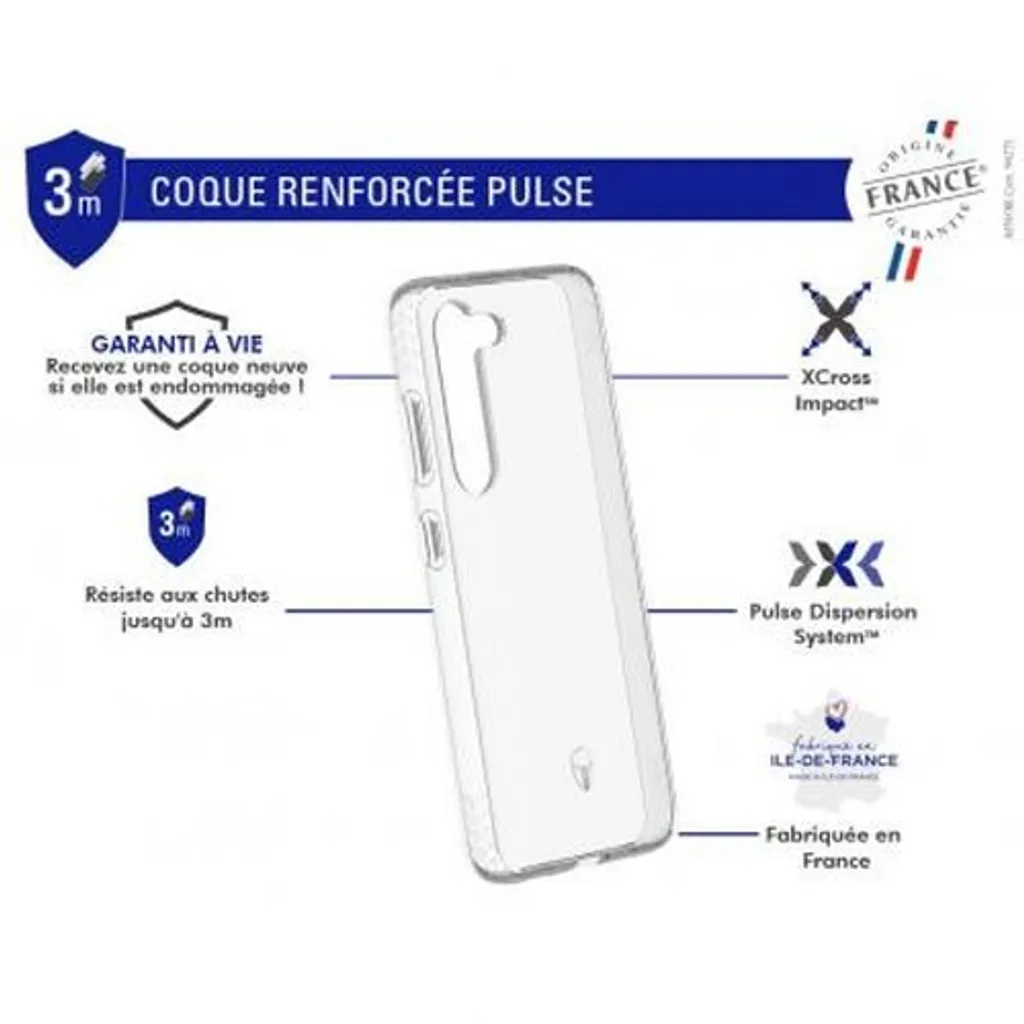 Coque Force Case Pulse Galaxy S23 Transparente Résistante aux Chocs - 3