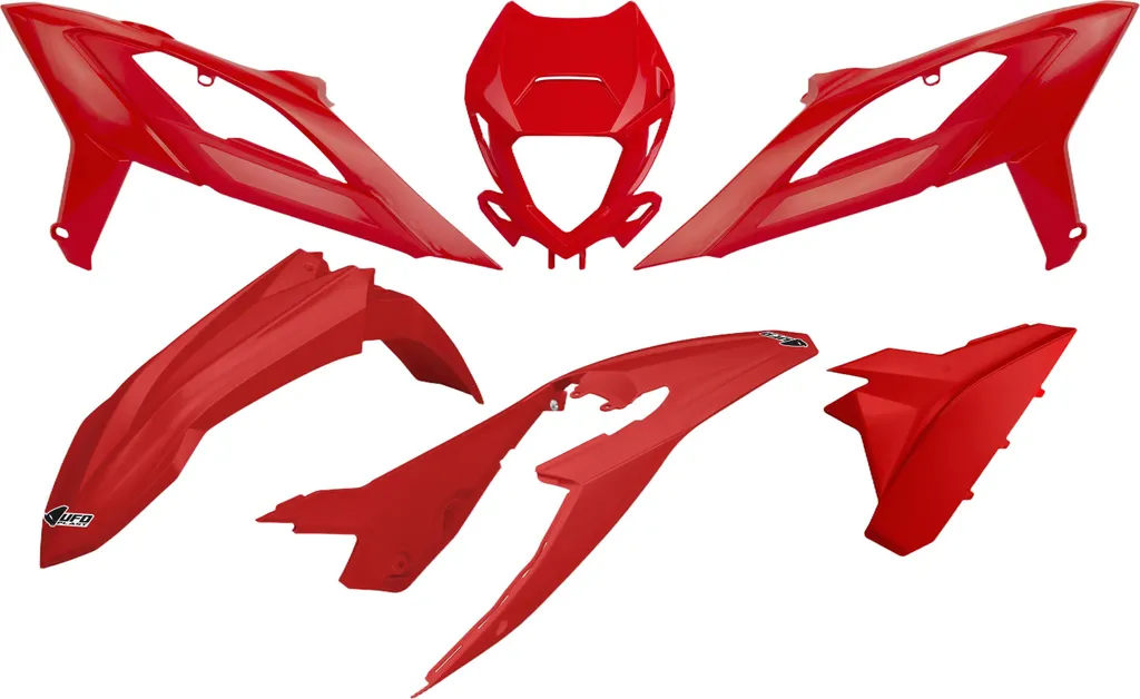 Kit habillage UFO Plast pour Beta RR en plastique rouge