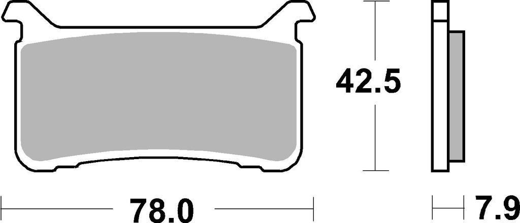 Bremsbelag SBS 947SP (Satz pro Scheibe) Street Upgrade Evo Sinter