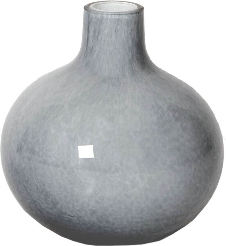 Vase bauchig/rund grau Höhe ca. 13cm