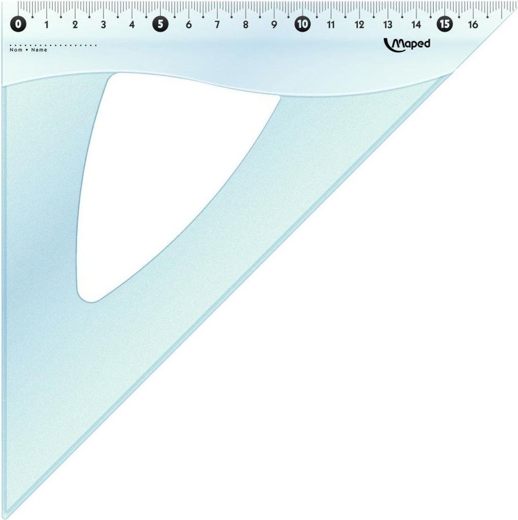 Maped Zeichendreieck Cristal 45 Grad, Hypotenuse: 260 mm