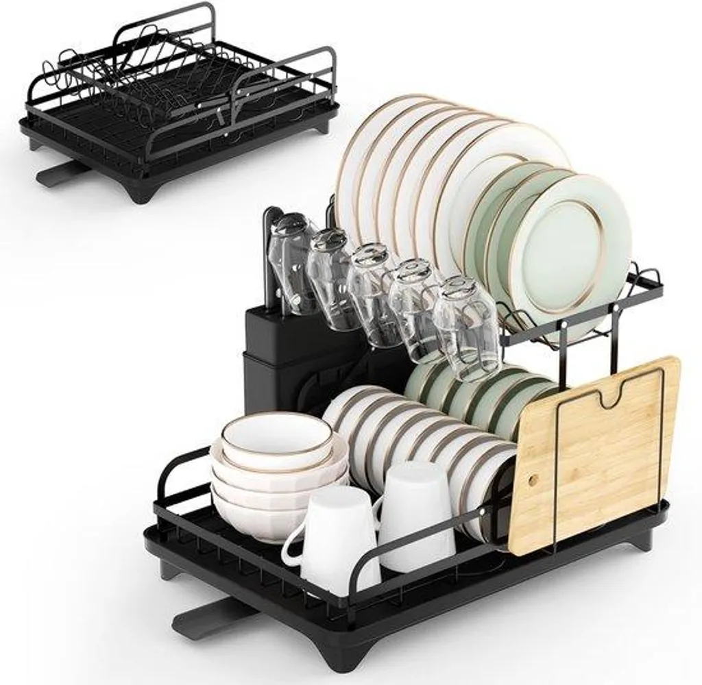 Égouttoir pliable pour cuisine : gagnez de l'espace avec ce modèle inox XL