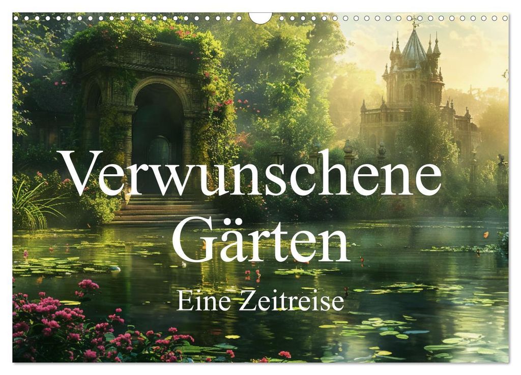 Verwunschene Gärten - Eine Zeitreise (Wandkalender 2027 DIN A3 quer), CALVENDO Monatskalender