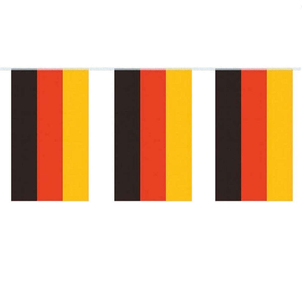 Deutschland Fahnenkette Banner 2,7m Schwarz Rot Gold EM WM Produktbild 