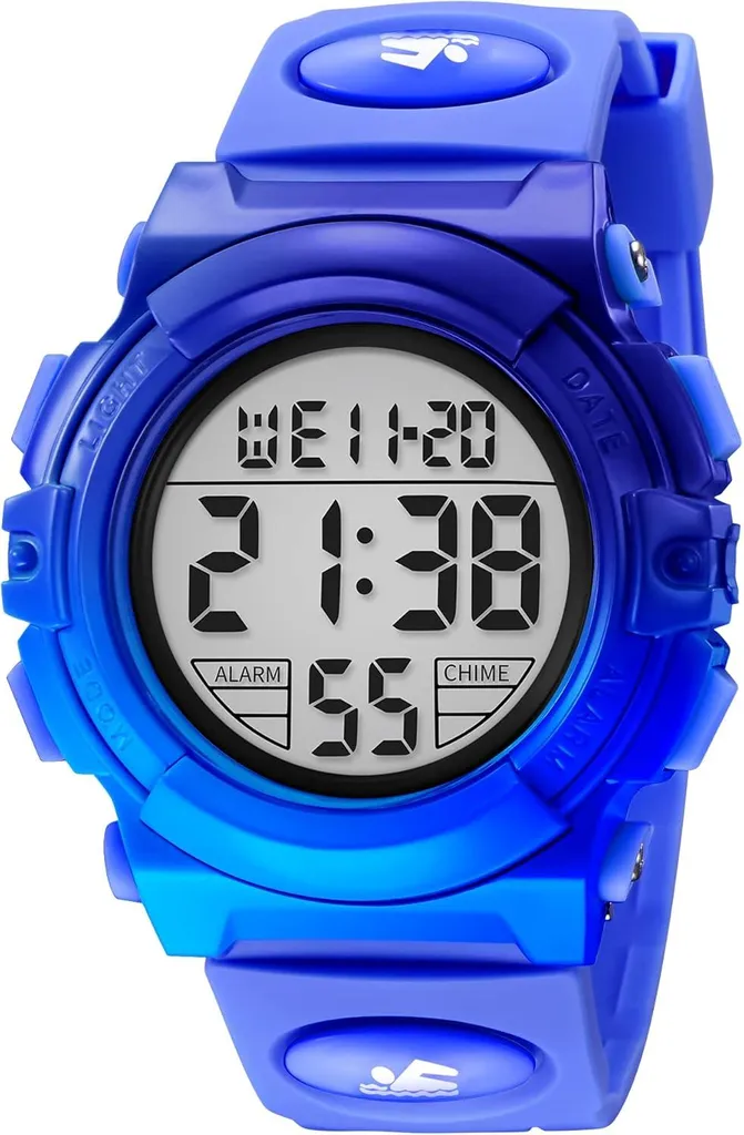 Orologio Digitale Militare per Ragazzi - Shockproof e 5 ATM Waterproof