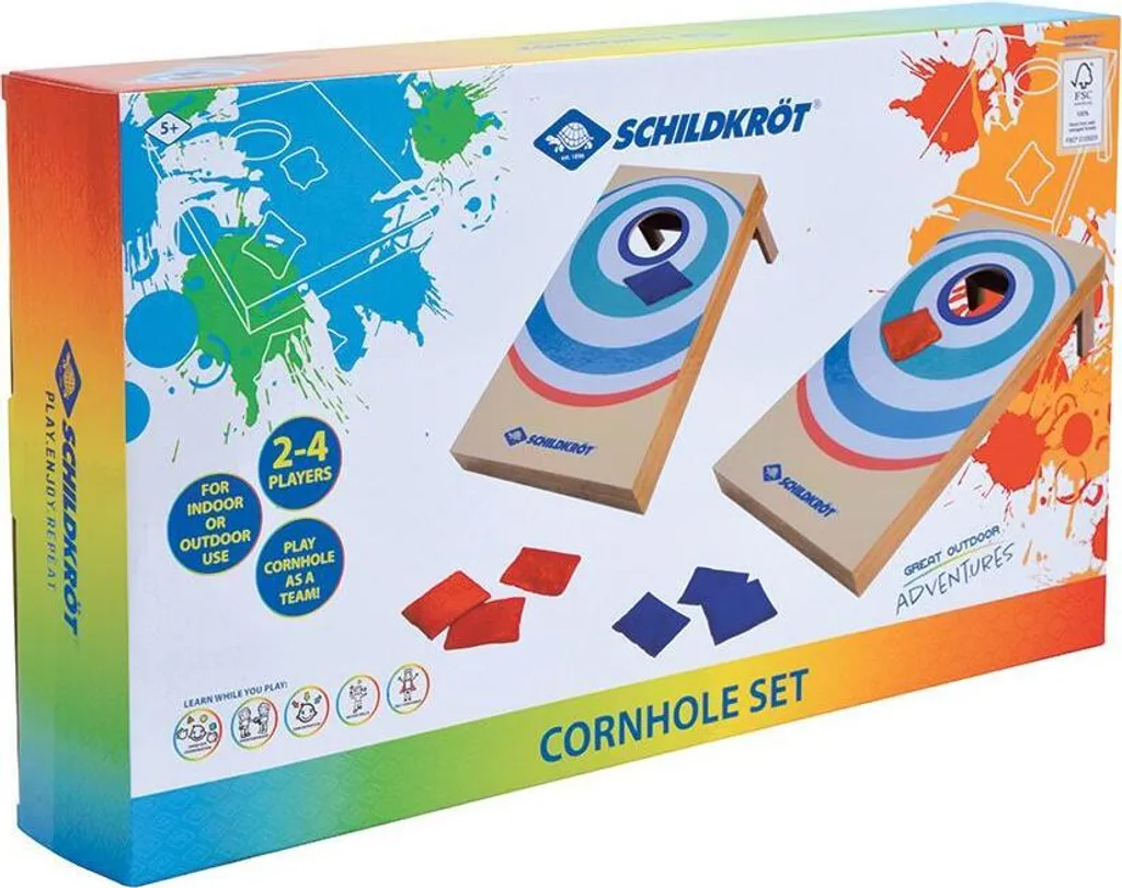 Cornhole Set en Bois MDF Robuste - Jeu de Précision avec 8 Sacs de Lancer - 3