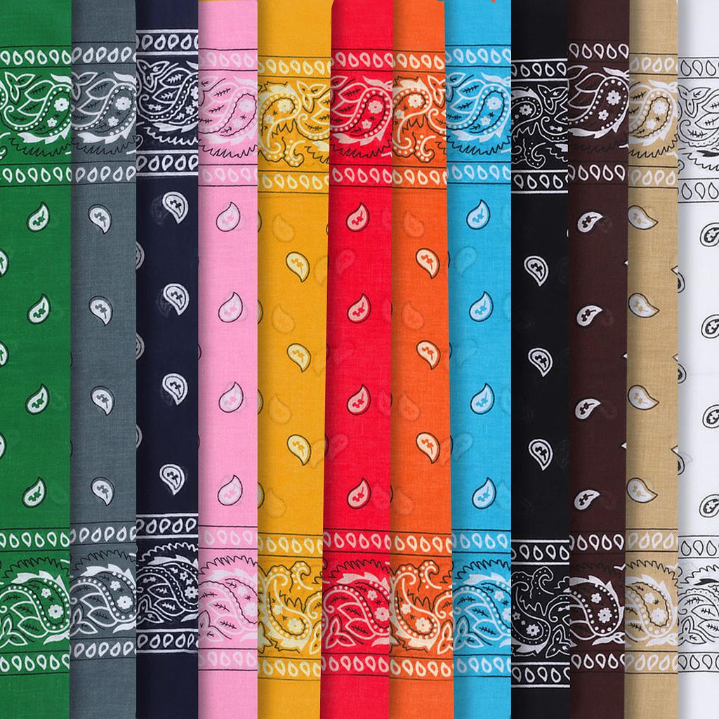 Kurtzy Baumwolle Bandana Set (12er Pack) - Multifunktionale Produktbild 4