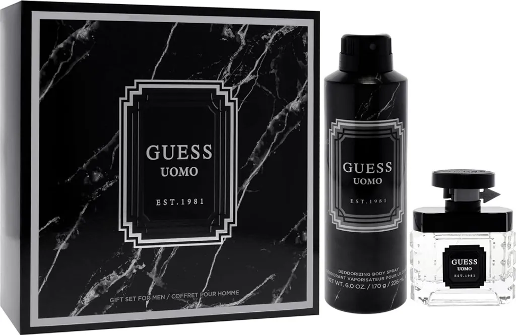 Coffret Uomo Eau de Toilette 50 ml et Déodorant Spray 226 ml pour Homme