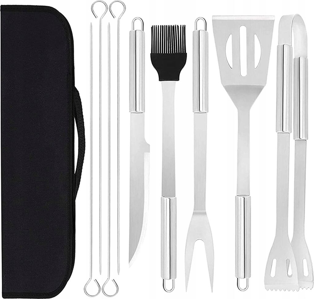 GEKO | Grill Set,10tlg, Grillset Edelstahl Grillbesteck Produktbild 