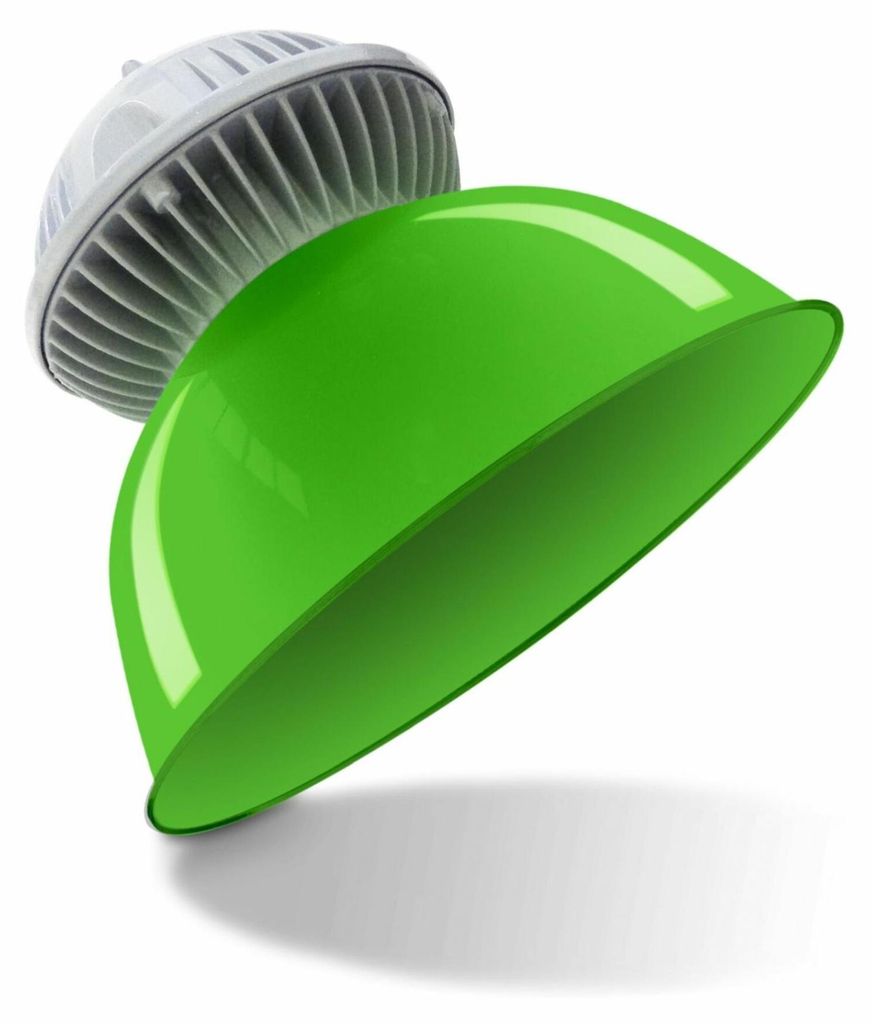 CENTURY LED-Leuchte, vollgrün, 20 W, 230 V AC, 3000 K, 1600 lm, 60°C, IP65, 254 x 210 mm, CEN CFVE-202530