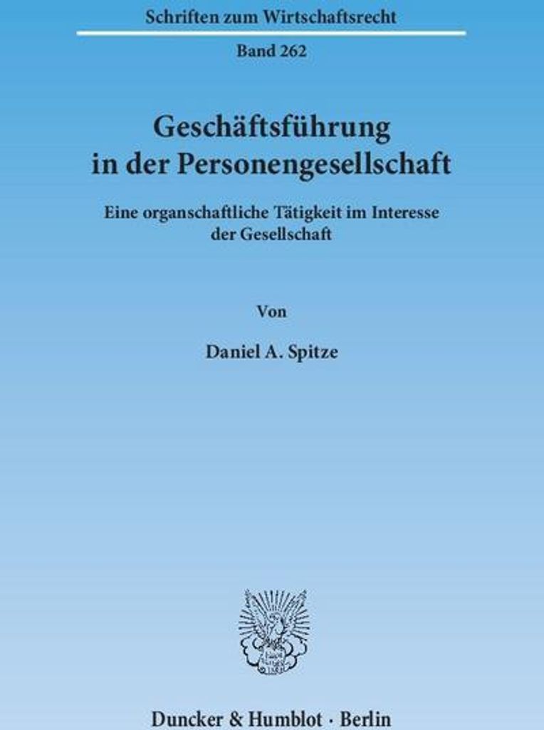 Geschäftsführung in der Personengesellschaft