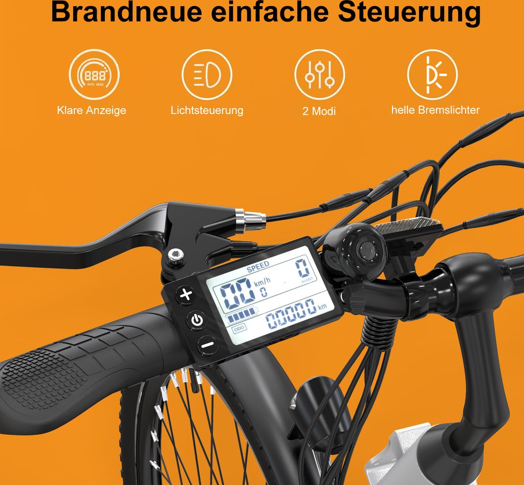 COLORWAY E-Bike 28 Zoll Damen und Herren 36V 15Ah 540 Produktbild 3