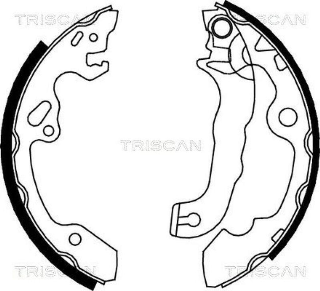 TRISCAN Bremsbackensatz Hinten 8100 16632